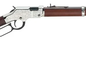 HENRY SILVER EAGLE 17HMR - 20" OCTAGON WALNUT ENGRAVED