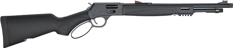 HENRY X MODEL LEVER 44MAG/SPL - 17.4" TB BLUED BLACK SYN.