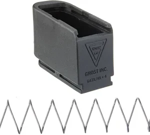 GHOST MOAB MAG EXTENSION FOR - GLOCK 43X48 PLUS 4 RNDS BLACK