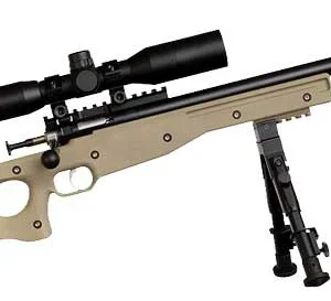 CRICKETT PRECISION RIFLE 22LR - BLUED/FDE THREADED W/SCOPE