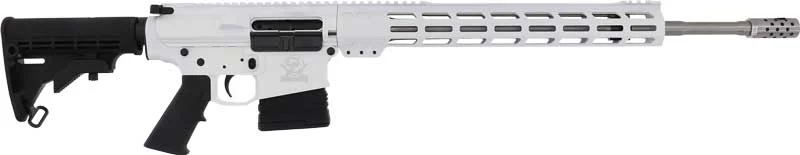 GLFA AR10 RIFLE 6.5CM 20" S/S - BBL 10-SHOT WHITE