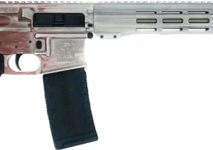 GLFA AR15 BATTLEWORN 223 WYLDE - 16" 1:8 S/S BBL FREEDOM RWB