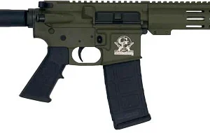 GLFA AR15 PISTOL 223 WYLDE - 7.5" STAINLESS BBL OD GREEN