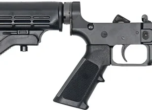 GLFA LOWER GROUP AR-15 5.56MM - W/ADJUSTABLE STOCK BLACK