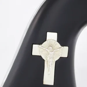 CIMARRON HOLY SMOKER 45LC FS - 4.75" WHITE/SILVER CROSS BLACK