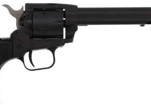 HERITAGE 22LR/22WMR BLACK - 6.5" STEEL FRAME POLYMER GRIP