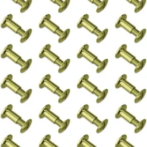 GROVTEC BRASS CHICAGO SCREWS - 24-PACK