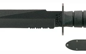 KA-BAR FIGHTER KNIFE - 8" SERRATED W/SHEATH