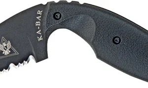 KA-BAR TDI KNIFE 2.31" - SERRATED W/SHEATH BLACK