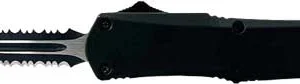 TEMPLAR KNIFE LARGE OTF BLACK - RUBBER 3.5" BLACK DAGGER SRRTD