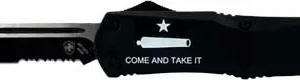 TEMPLAR KNIFE LARGE OTF COME - AND TAKE IT 3.5" BLK TANTO SRT