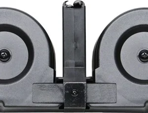 IVER JOHNSON MAGAZINE AR15 - 223 100RD DRUM BLK/CLEAR POLY
