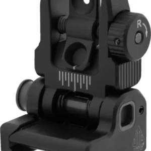 UTG ACCU-SYNC SPRING LOADED - AR 15 FLIP-UP REAR SIGHT BLACK