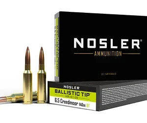 NOSLER 6.5 CREEDMOOR 140GR BT 20/180