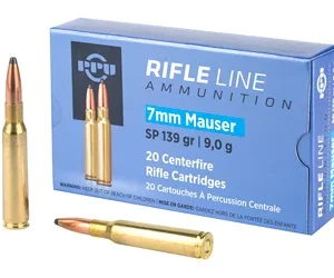 PPU 7MM MAUSER SP 139GR 20/200