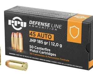 PPU 45ACP JHP 185GR 50/500
