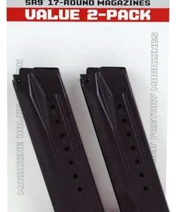 RUGER MAGAZINE SR9 9MM LUGER - 17RD BLUED STEEL 2-PACK