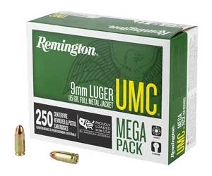 REM UMC MP 9MM 115GR FMJ 250/1000