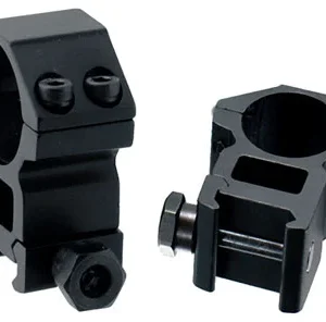 UTG RINGS 1" HIGH PROFILE - MATTE BLACK PICATINNY/WEAVER