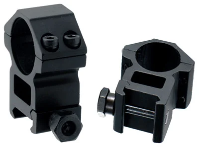 UTG RINGS 1" HIGH PROFILE - MATTE BLACK PICATINNY/WEAVER