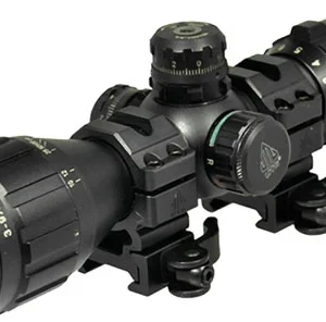 UTG BUGBUSTER 3-9X32 1" RGB - MIL-DOT W/QD RINGS BLACK