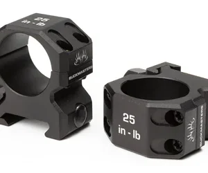 SIG BUCKMSTRS RINGS 1" ALUM LOW BLK