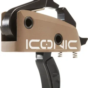 RISE TRIGGER ICONIC FDE - 2-STAGE 1-2LB AR-15 W/PINS