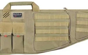 GPS TACTICAL AR CASE 42" TAN - W/EXTERNAL HANDGUN HOLDER