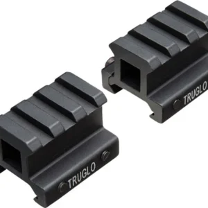 TRUGLO 2-PIECE PICATINNY RISER - MOUNT 3/4" RISE 1.36" LENGTH