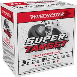 WINCHESTER TARGET 20GA 2.75" - 7/8OZ #7.5 250RD CASE