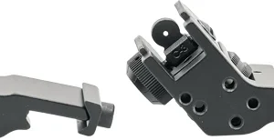 JE FIXED FRONT/REAR SIGHT - 45 DEGREE OFFSET ALUMINUM BLK