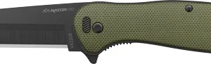 OUTDOOR EDGE RAZOR VX2 3" FLDR - GREEN G10 SPRING ASSIST