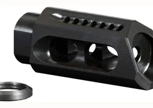 YHM SLANT MUZZLE BRAKE/COMP - .308 5/8X24 THREADS