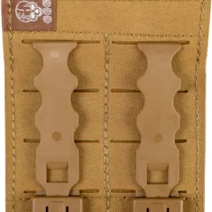 GREY GHOST DOUBLE PISTOL MAGNA - MAG POUCH LAMINATE COYOTE BRN