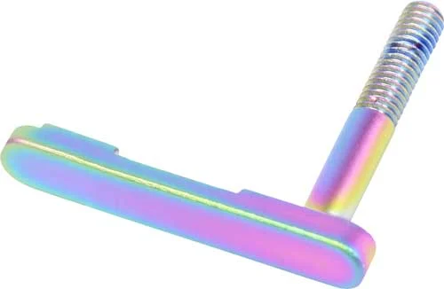 GUNTEC AR15 MAG CATCH LEVER - MATTE RAINBOW PVD COATED