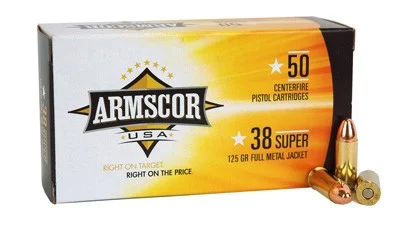 ARMSCOR 38 SUPER 125GR FMJ - 50RD 20BX/CS MADE IN USA - Image 3
