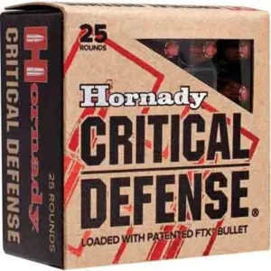 HORNADY CRITICAL DEFENSE 38 - SPECIAL+P 110GR FTX 25RD 10B/C