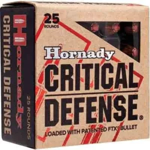 HORNADY CRITICAL DEFENSE 357 - MAG 125GR FTX 25RD 10BX/CS