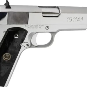 IVER JOHNSON 1911A1 38 SUPER - 5" FS 9RD CHROME BLACK PEARL