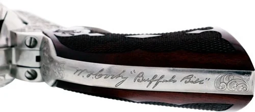 CIMARRON BUFFALO BILL CODY - 45LC 5.5" ENGRAVED NICKEL - Image 3