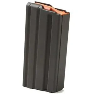 ASC AR Family Rifle Magazine Orange Follower .223 Black Stainless Steel 20/rd