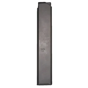 ASC AR Family Rifle Magazine Orange Follower 9mm Black Stainless Steel 32/rd