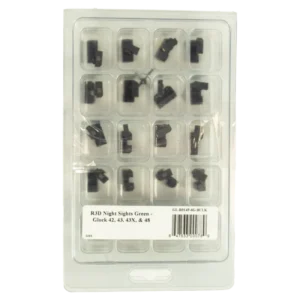 XS Sights R3D Night Sights Set for Glock 42/43/43x/48 Green Bulk 20/ct