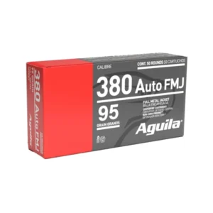 Aguila Handgun Ammuntion .380 Auto 95 gr. FMJ 945 fps 50/ct