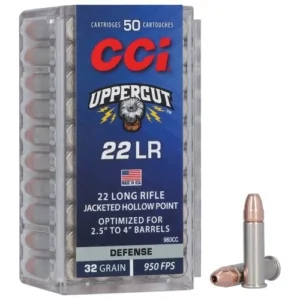 CCI Uppercut Rimfire Ammunition .22 LR 32gr HP 950 fps 50/ct
