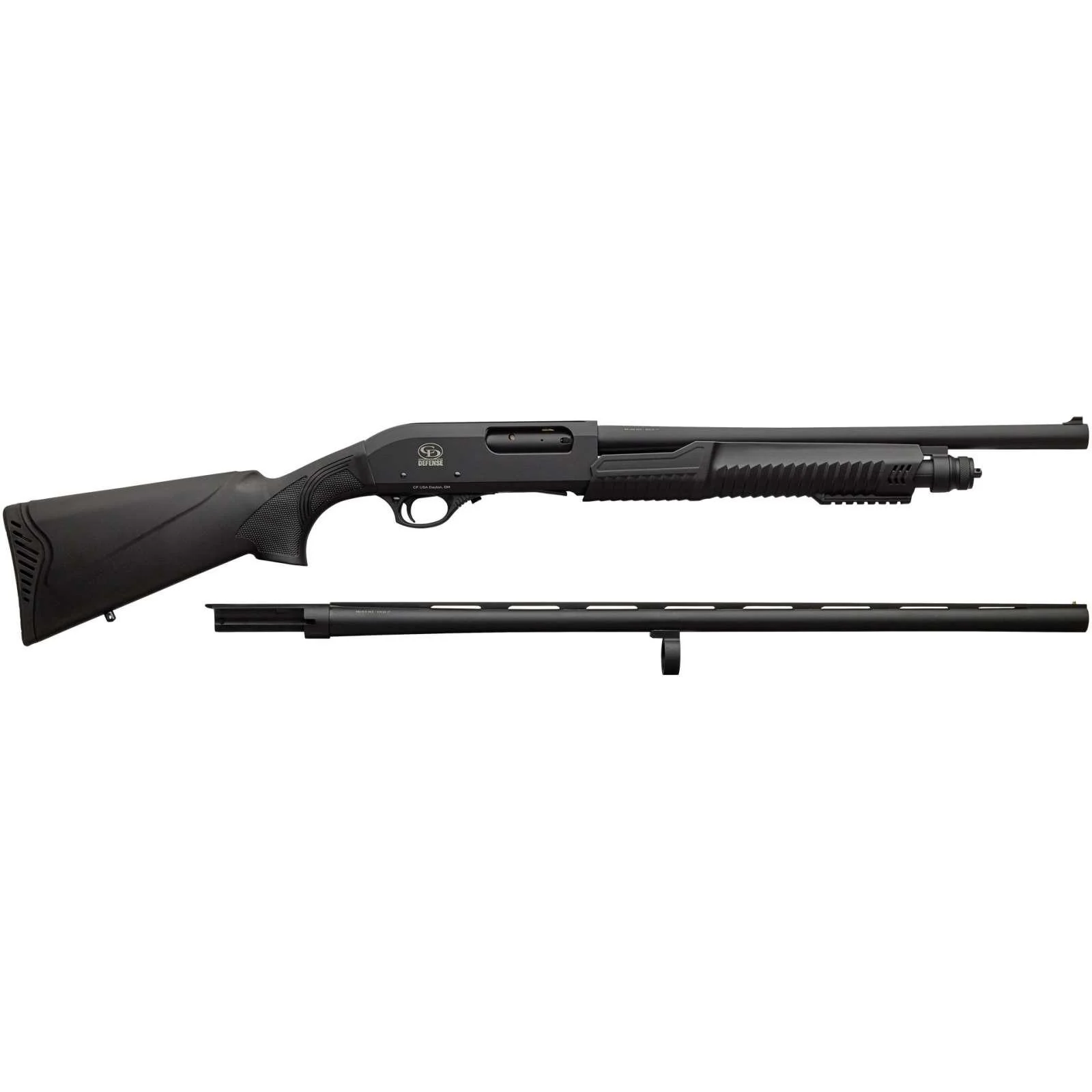 Charles Daly 301 Pump Field Shotgun Combo 12ga 3" Chamber 5rd Capacity 18.5" & 28" Barrels Synthetic Stock