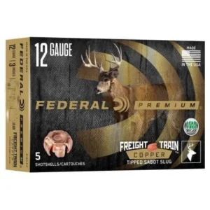 Federal Premium Freight Train Copper 12ga 3" 300gr Slug 2000 fps 5/ct