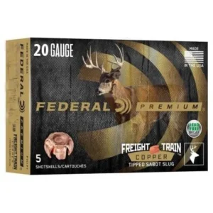 Federal Premium Freight Train Copper 20ga 3" 275gr Slug 1900 fps 5/ct