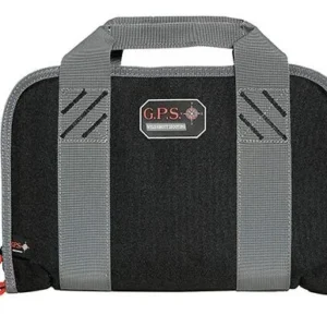 G-Outdoors Double Pistol Case with Magazine Storage & Dump Cup-Black