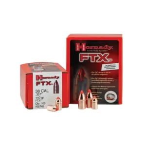 Hornady FTX Handgun Bullets .38 cal .357 Mag .357" 140 gr FTX 100/ct